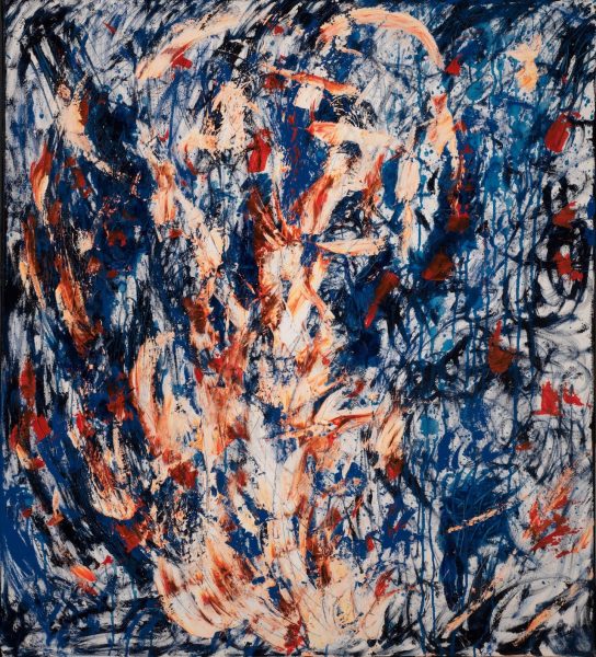 Mas-alla-del-silencio-Acrilico-sobre-tela-100x90cm-2025